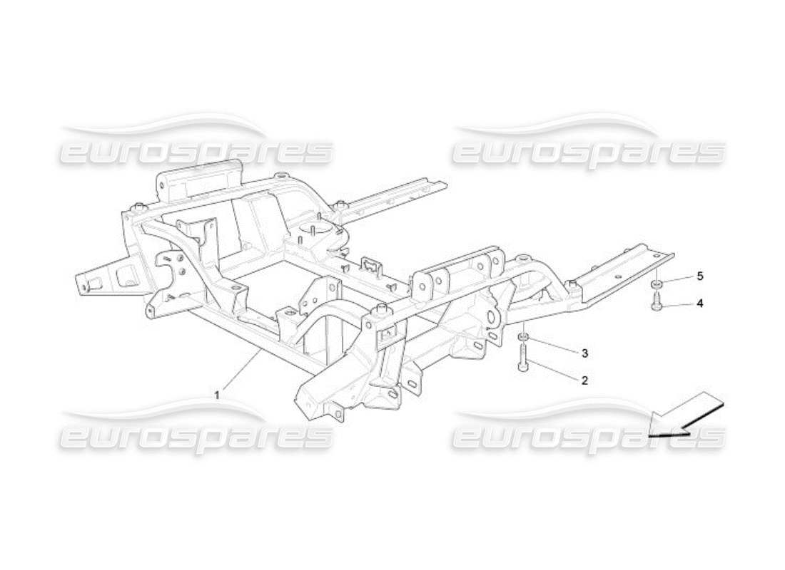 a part diagram from the maserati qtp. (2005) 4.2 parts catalogue
