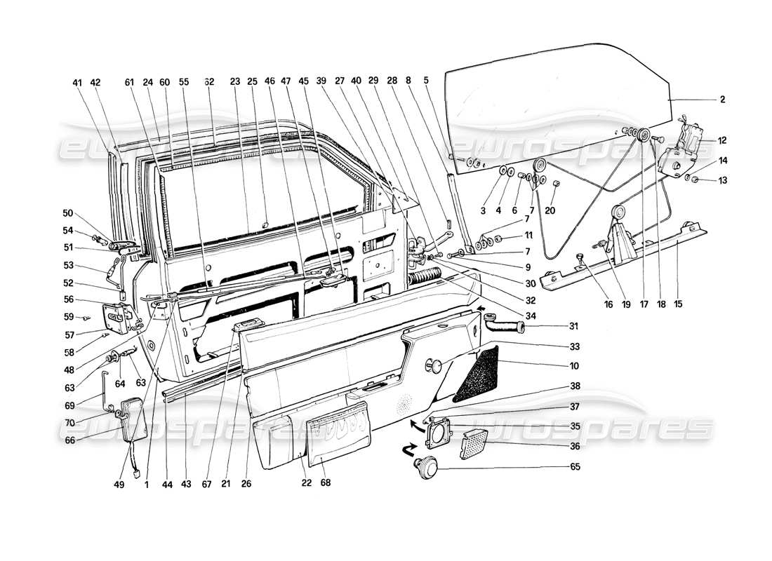 part diagram containing part number 60551700