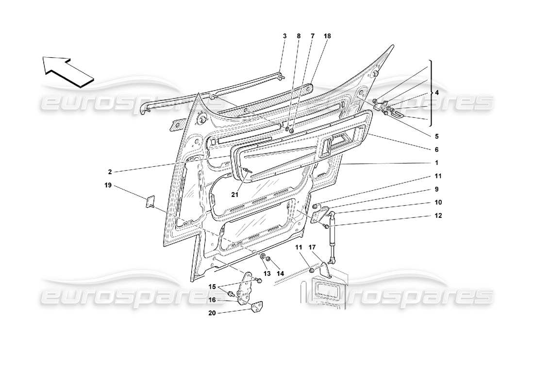 part diagram containing part number 62757500