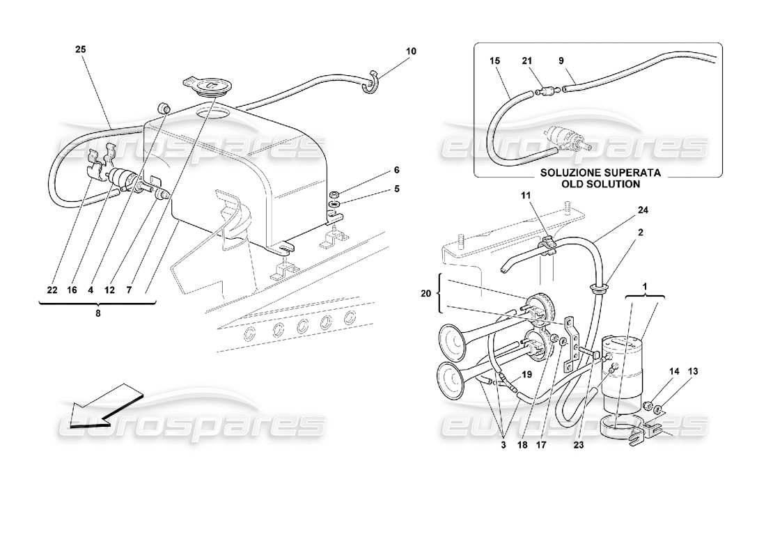 part diagram containing part number 62834400