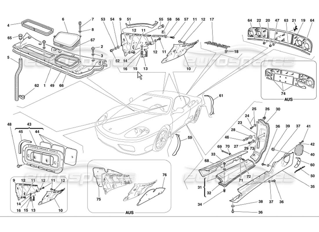 part diagram containing part number 70009124