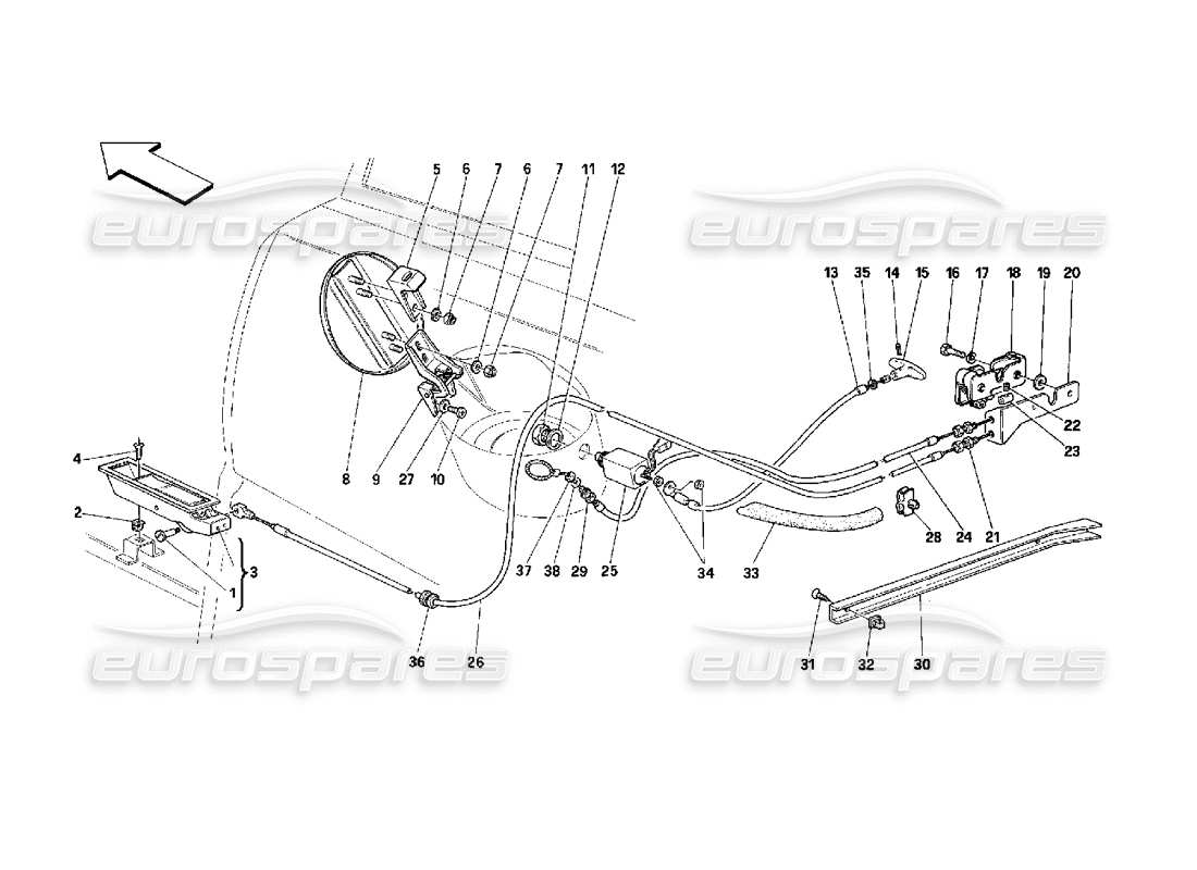 part diagram containing part number 62950700