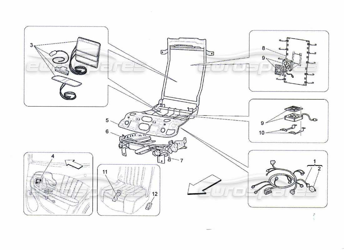 a part diagram from the Maserati QTP. (2010) 4.7 parts catalogue