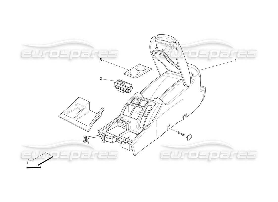 a part diagram from the maserati qtp. (2003) 4.2 parts catalogue
