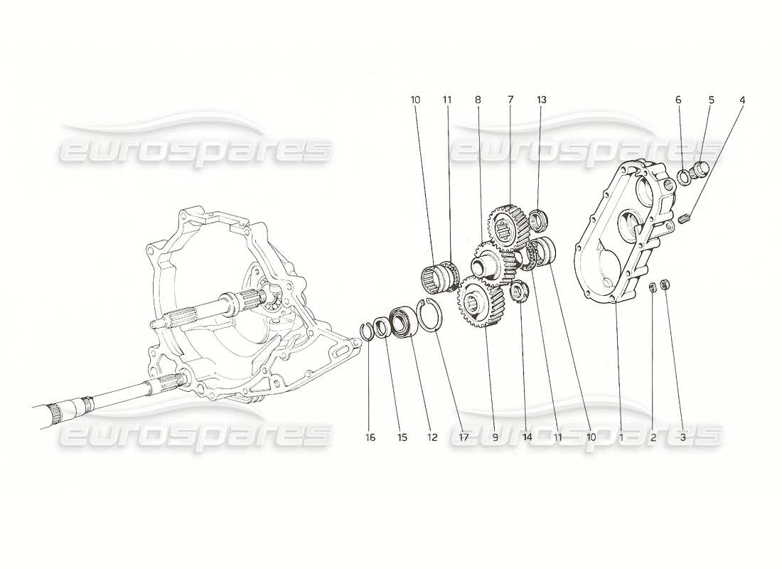 a part diagram from the ferrari 308 parts catalogue