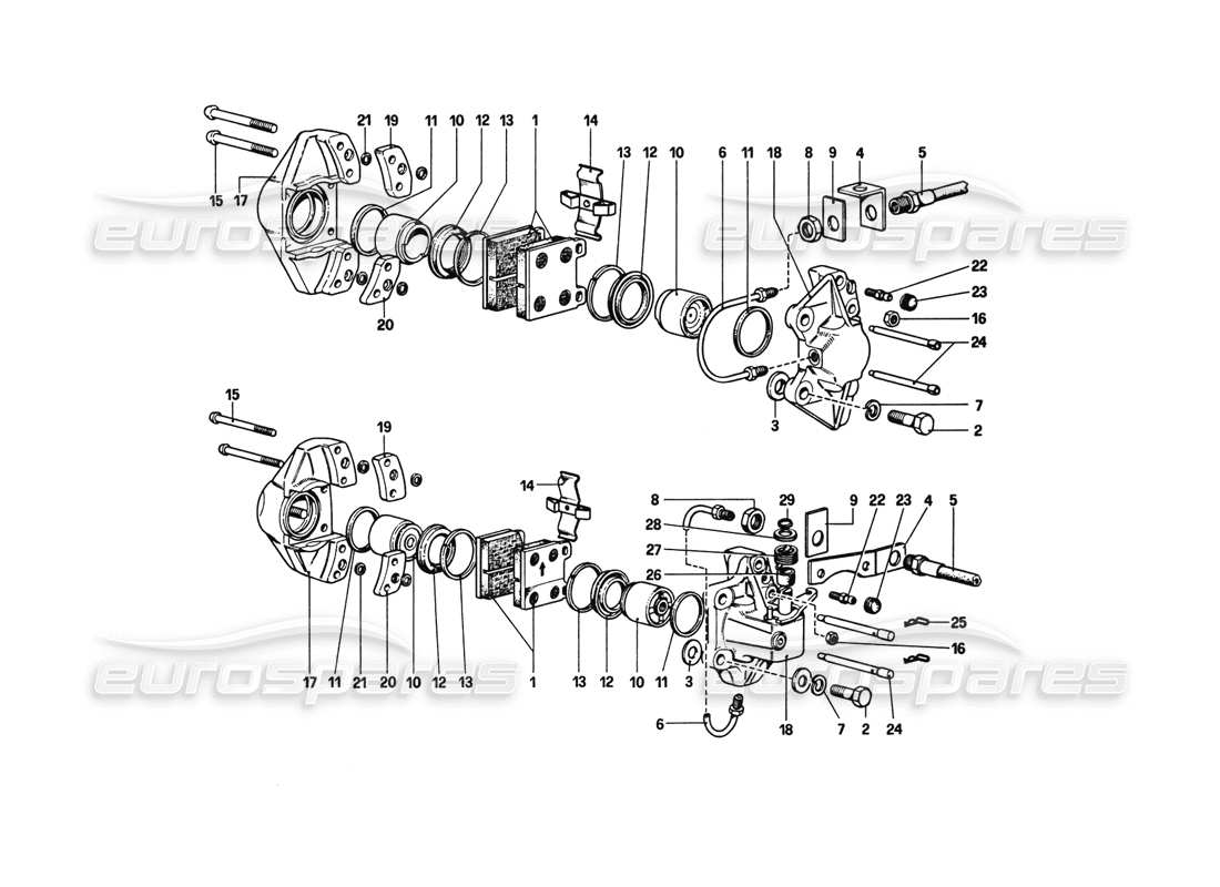 a part diagram from the ferrari 308 parts catalogue