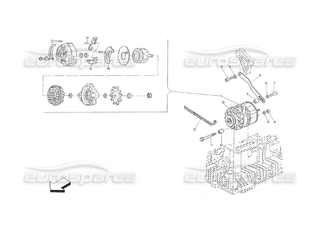 part diagram containing part number 393050505