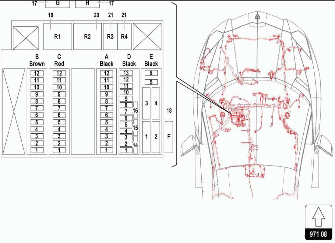 part diagram containing part number 4h0951253c
