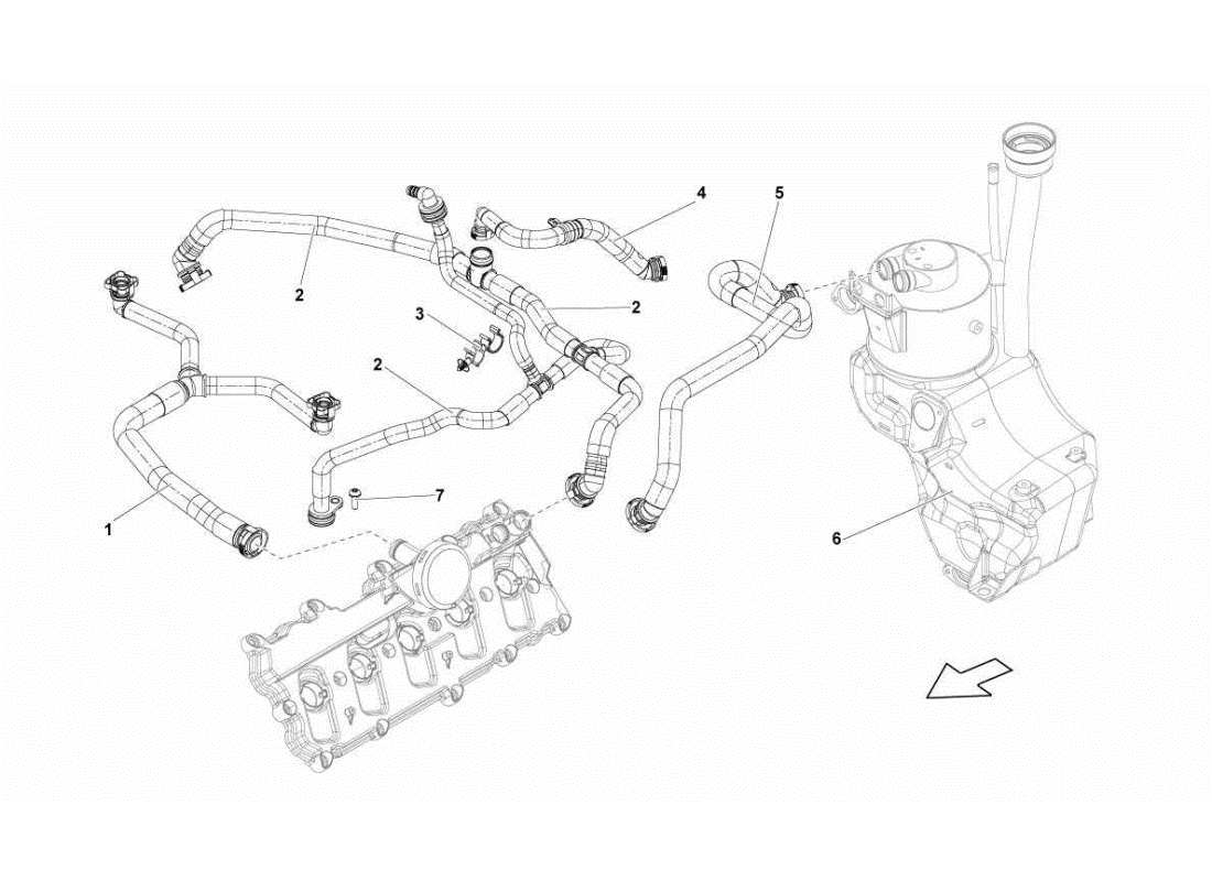 a part diagram from the lamborghini gallardo sts ii sc parts catalogue