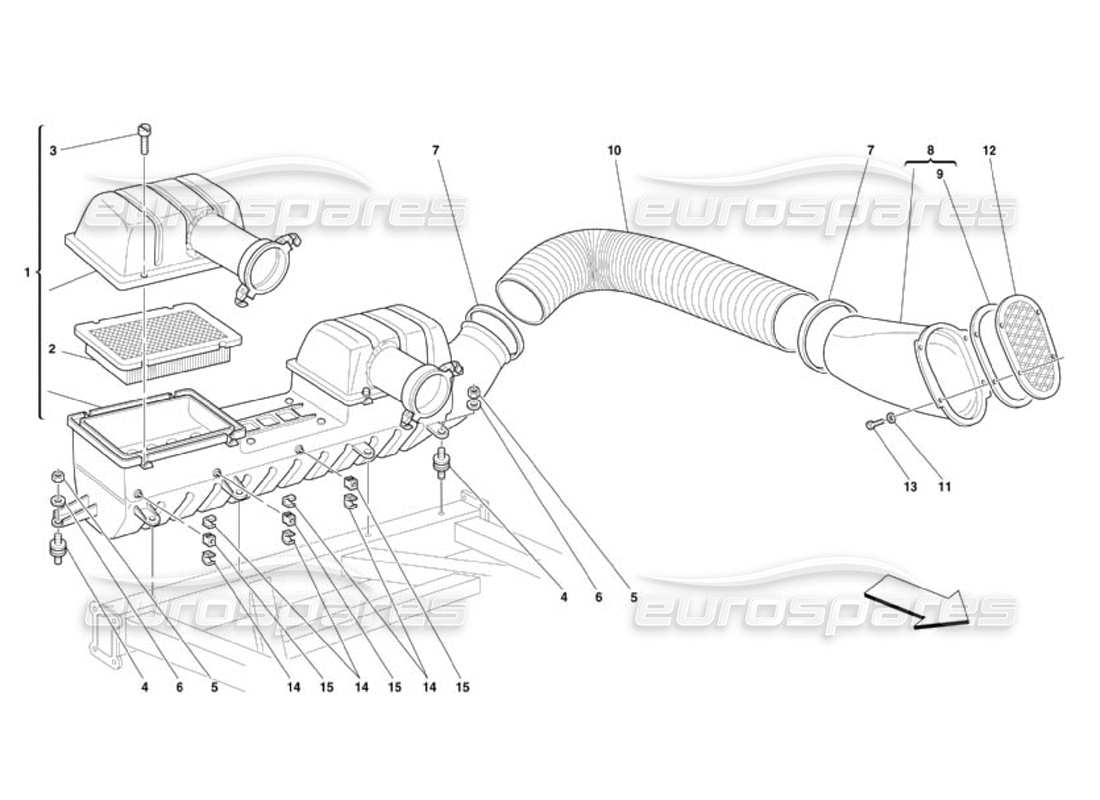 part diagram containing part number 13001590