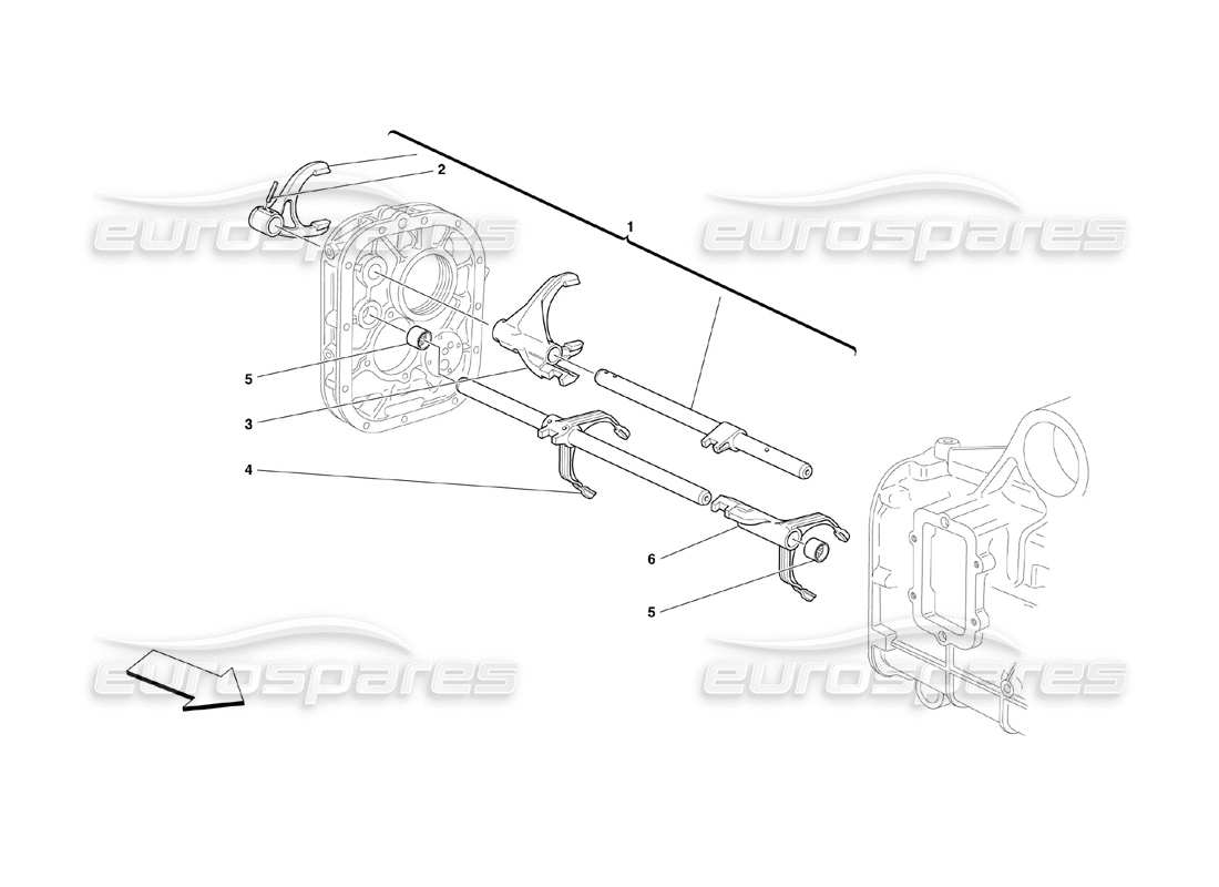 a part diagram from the ferrari 360 challenge (2000) parts catalogue