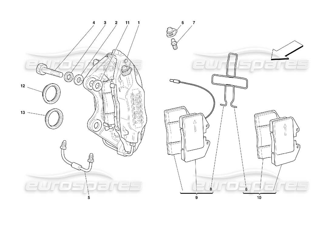 part diagram containing part number 157922