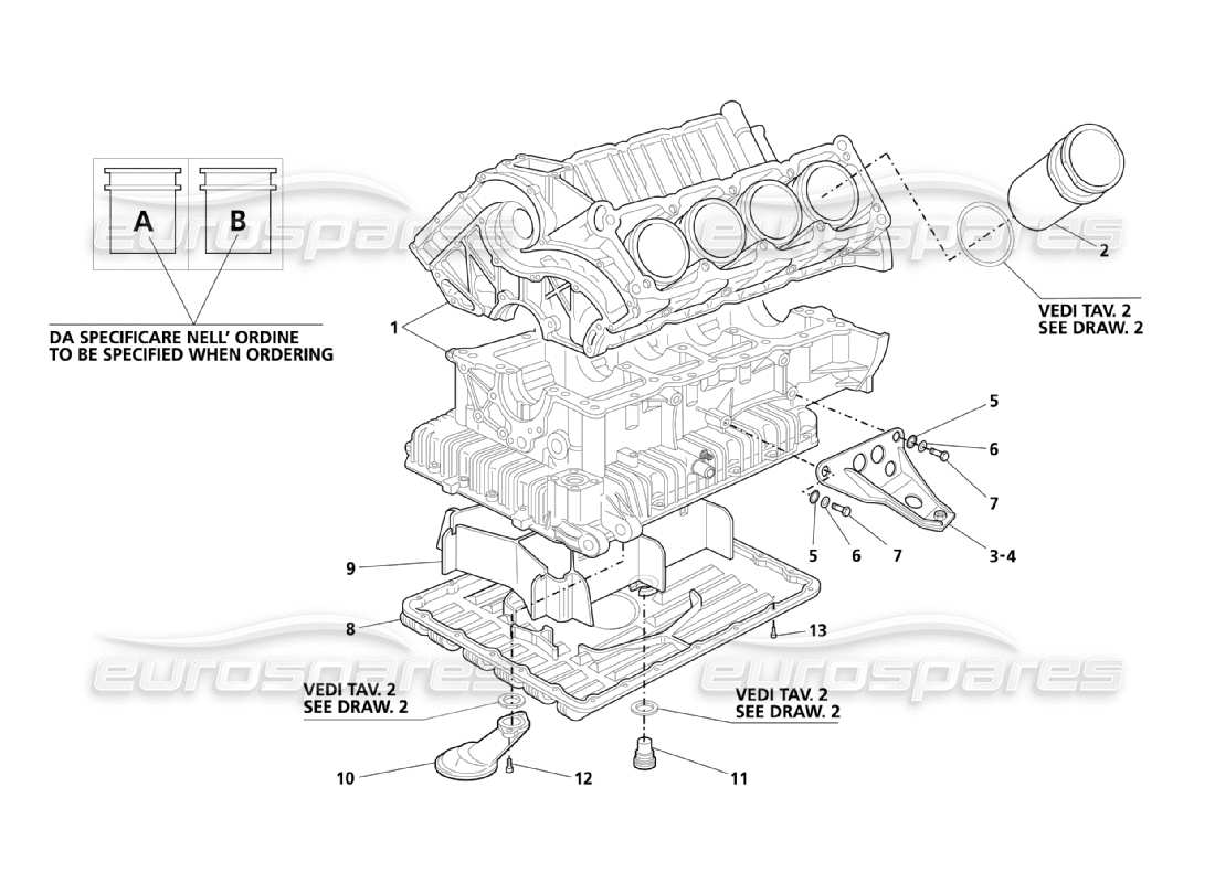 a part diagram from the maserati 3200 parts catalogue