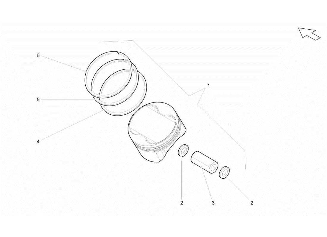 a part diagram from the lamborghini gallardo sts ii sc parts catalogue