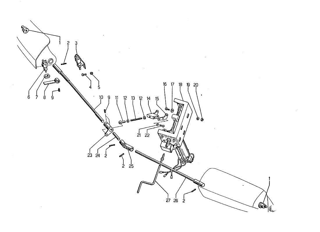 a part diagram from the lamborghini jarama parts catalogue