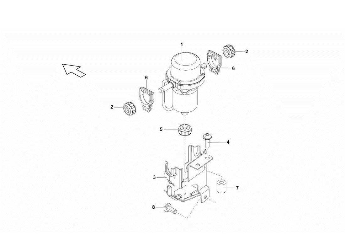 a part diagram from the lamborghini gallardo lp560-4s update parts catalogue