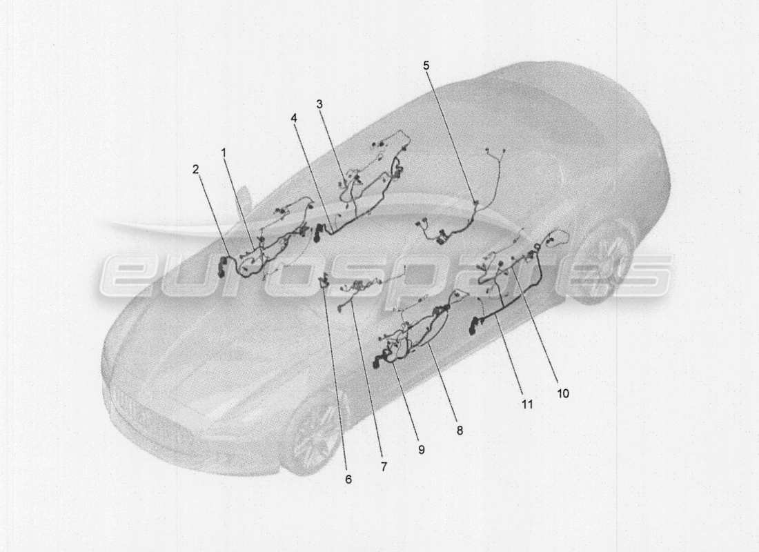 a part diagram from the maserati qtp. v8 3.8 530bhp auto 2015 parts catalogue
