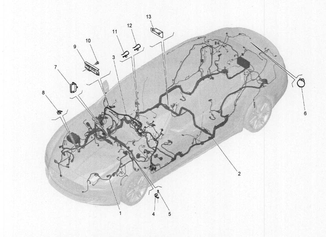 a part diagram from the maserati qtp. v6 3.0 bt 410bhp 2015 parts catalogue