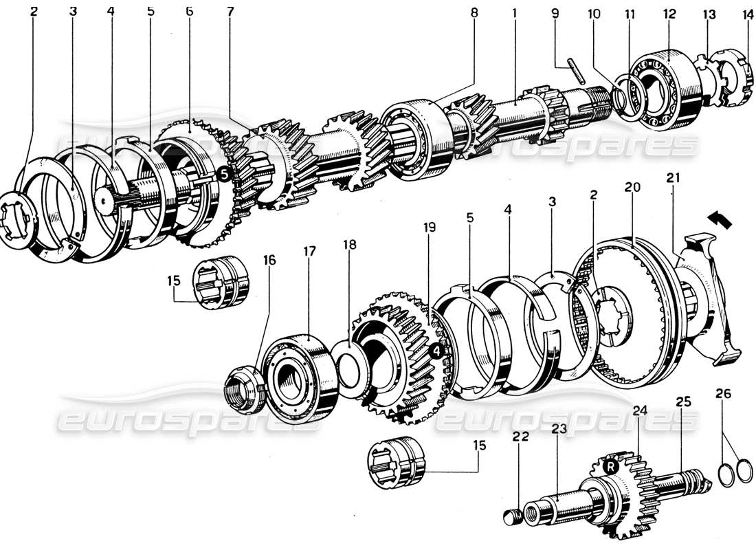 part diagram containing part number 1815m 1815