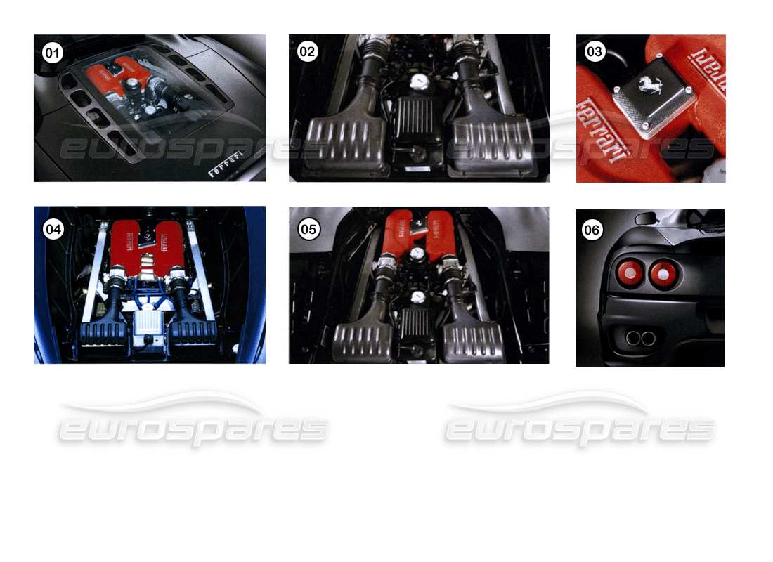 a part diagram from the ferrari 360 parts catalogue