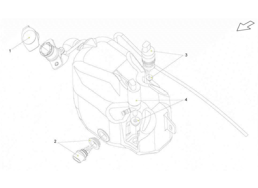 lamborghini gallardo sts ii sc washer reservoir assembly part diagram