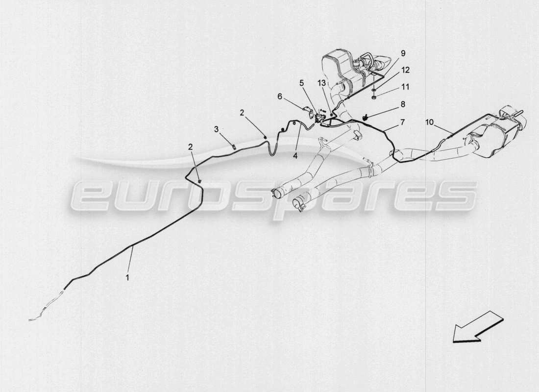 maserati qtp. v8 3.8 530bhp auto 2015 additional air system parts diagram