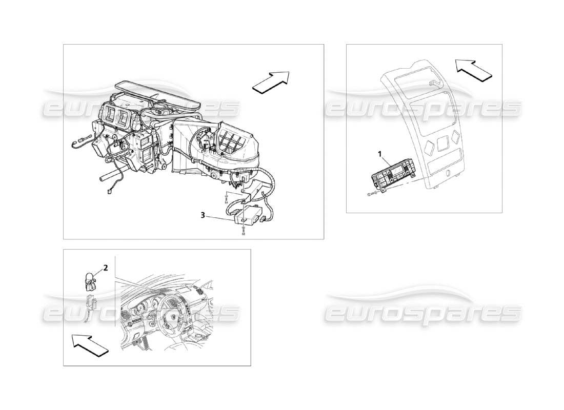 maserati qtp. (2003) 4.2 a.c. group: electronic control parts diagram