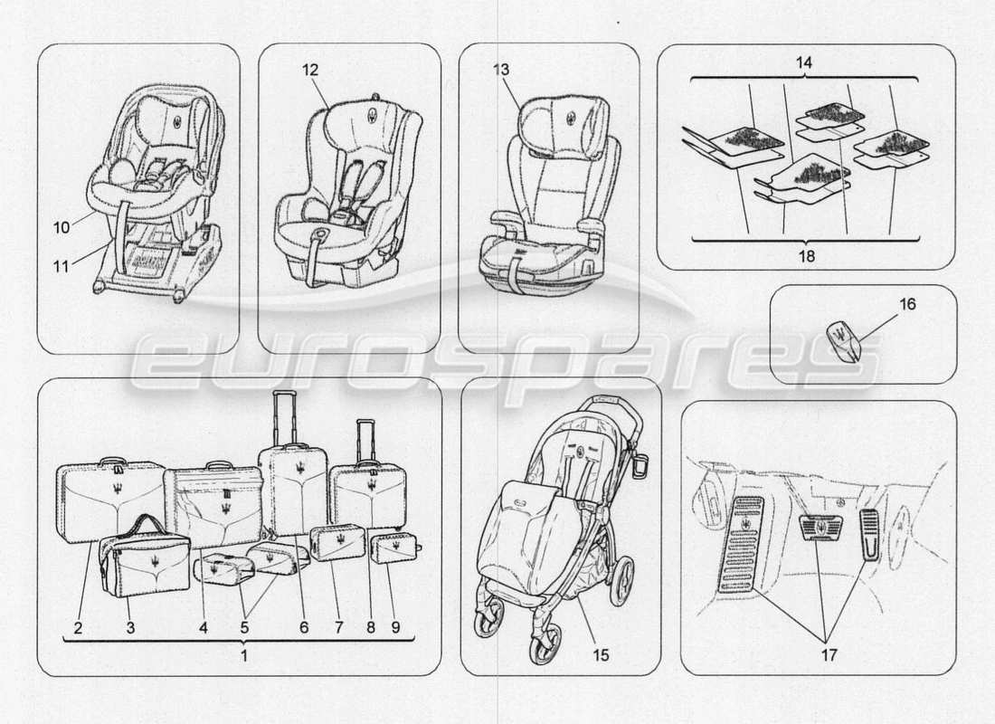 maserati qtp. v8 3.8 530bhp 2014 auto after market accessories part diagram