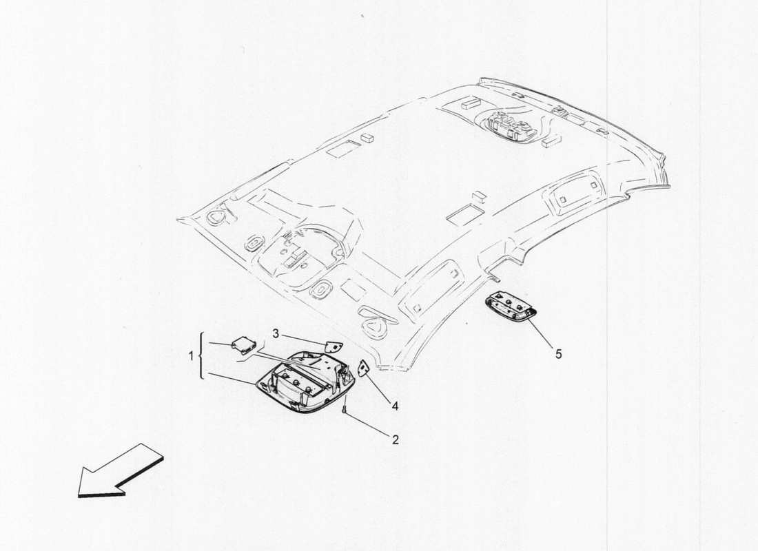 maserati qtp. v6 3.0 tds 275bhp 2017 internal vehicle devices part diagram