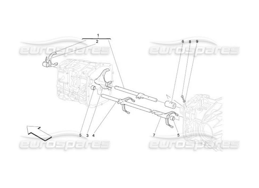 maserati qtp. (2005) 4.2 inner controls parts diagram