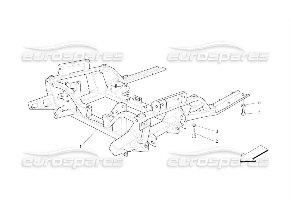 maserati qtp. (2006) 4.2 f1 front underchassis part diagram