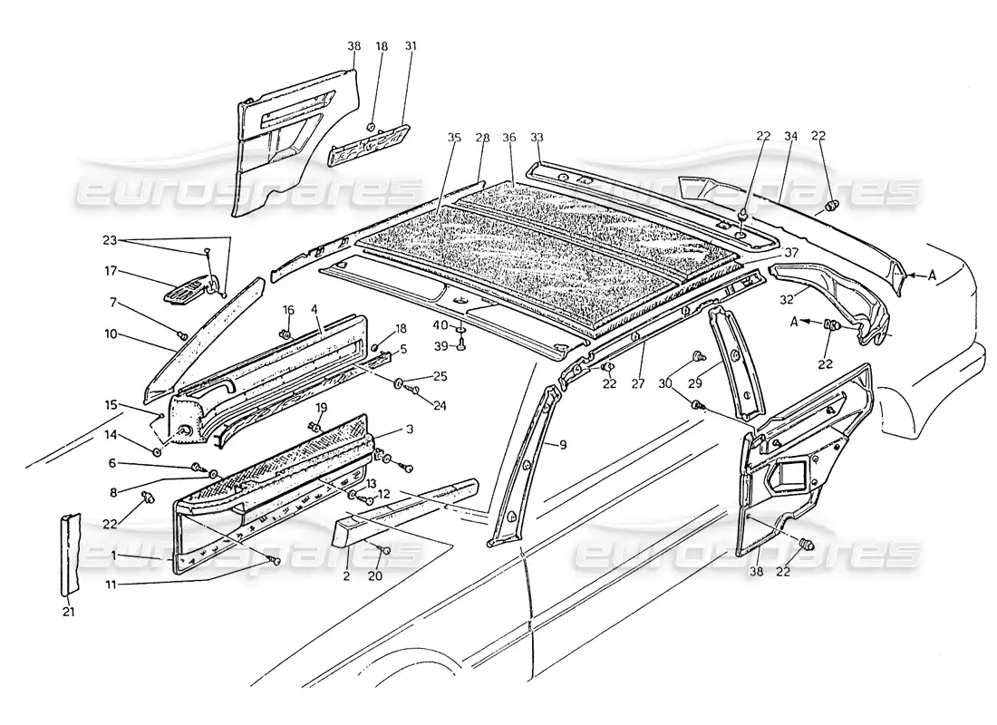 maserati karif 2.8 finisher parts diagram