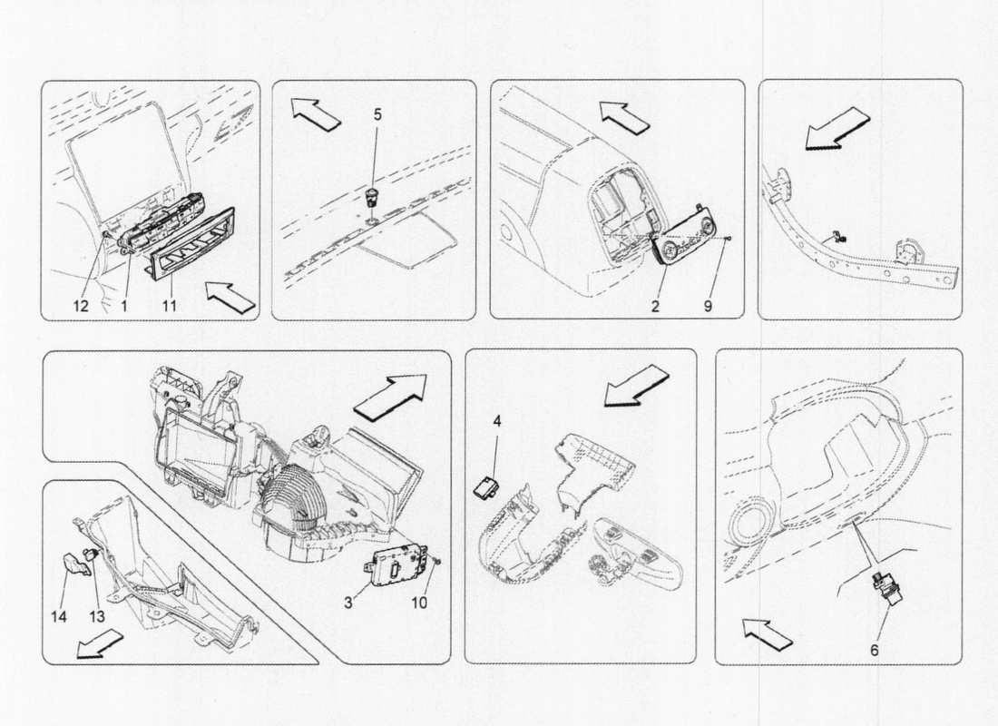 maserati qtp. v6 3.0 tds 275bhp 2017 a c unit: electronic control part diagram