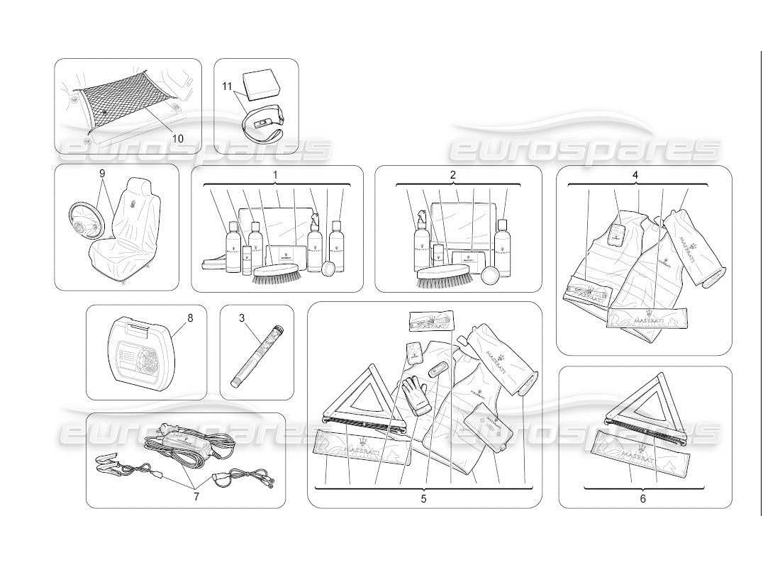 maserati qtp. (2007) 4.2 auto after market accessories parts diagram