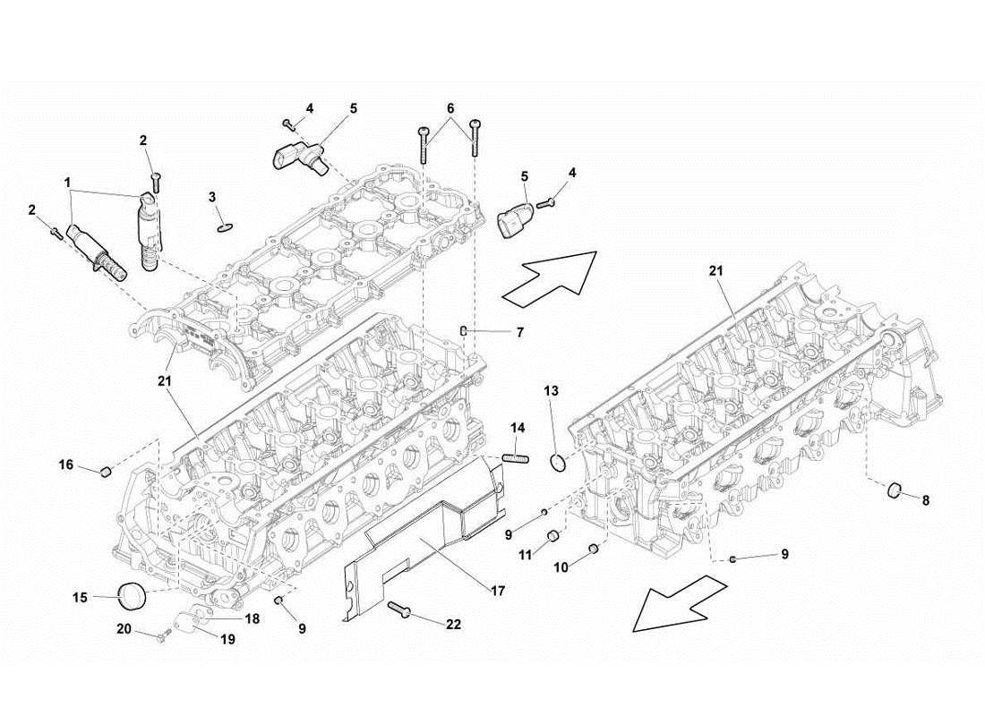 lamborghini gallardo lp570-4s perform phase sensors right cylinder head parts diagram