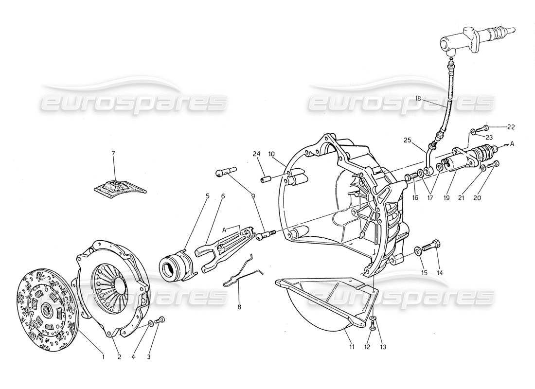 maserati 228 clutch part diagram