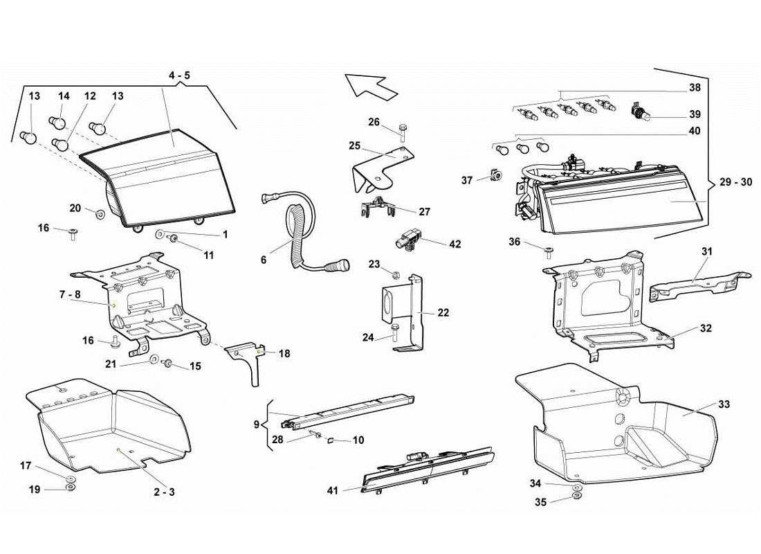 lamborghini gallardo lp560-4s update lights part diagram