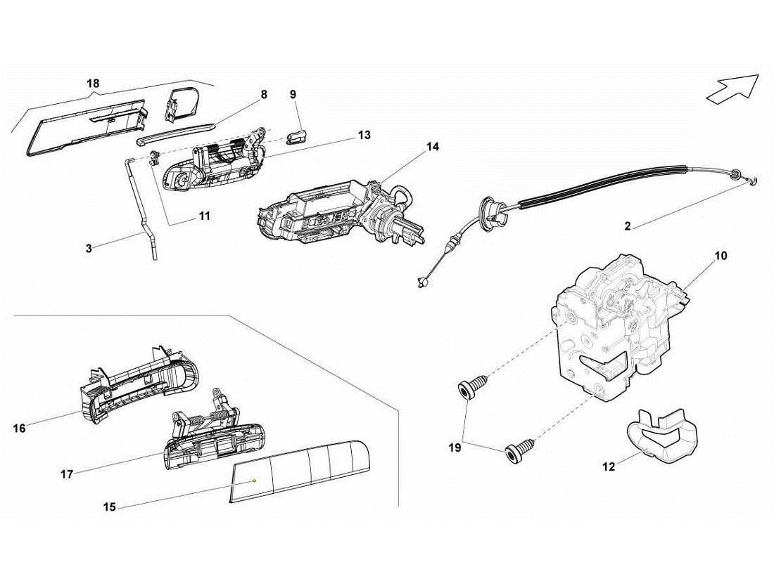 lamborghini gallardo lp560-4s update doors part diagram