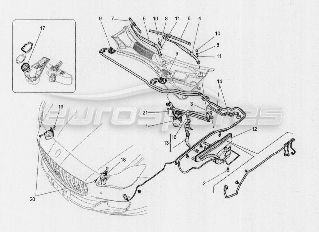 maserati qtp. v8 3.8 530bhp auto 2015 energy generation and accumulation parts diagram