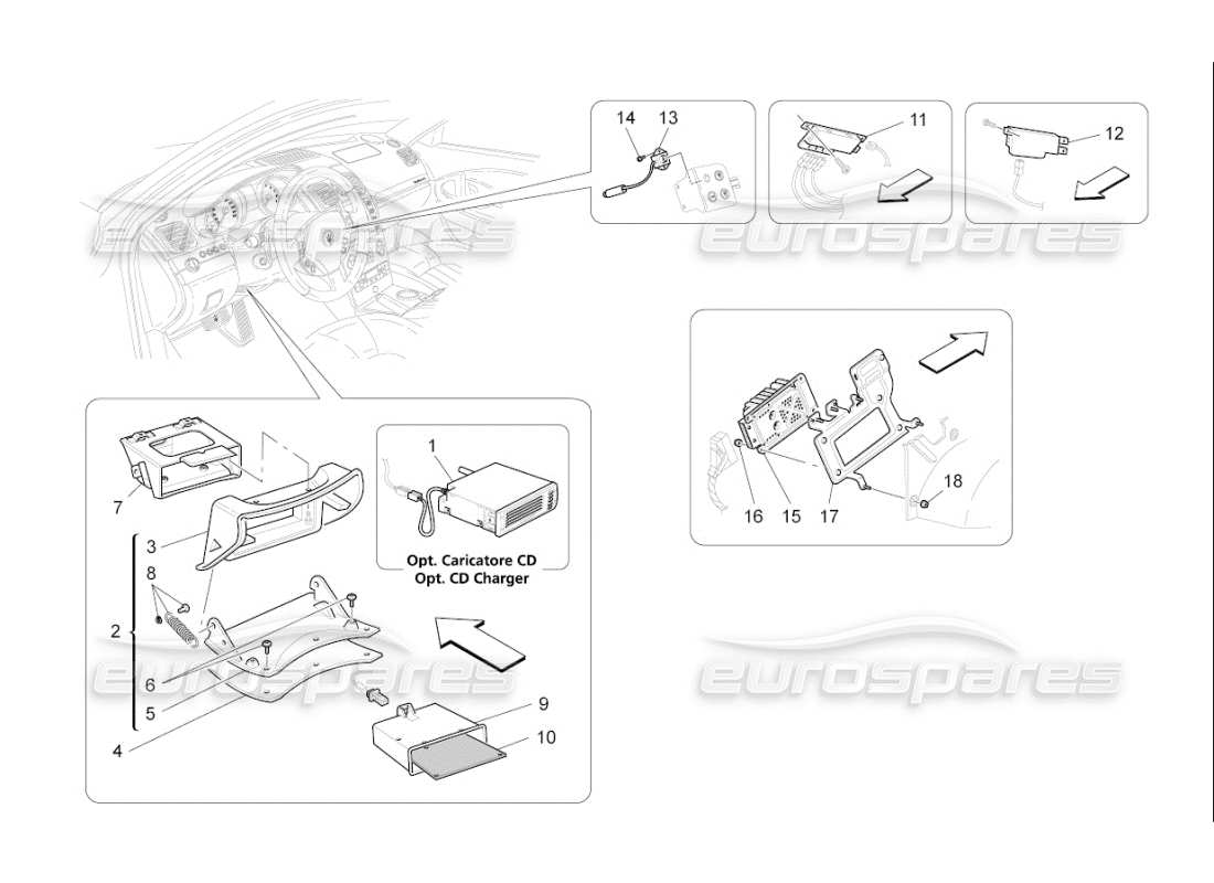 maserati qtp. (2007) 4.2 f1 it system part diagram