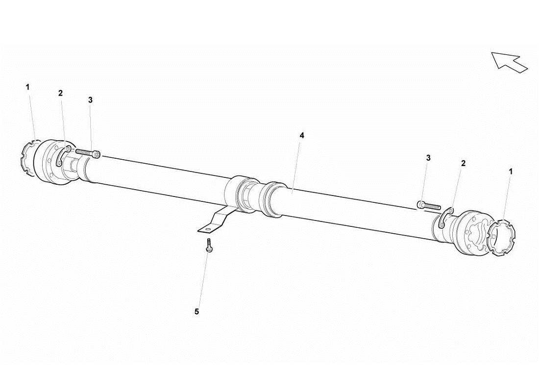 lamborghini gallardo lp560-4s update propeller shaft part diagram