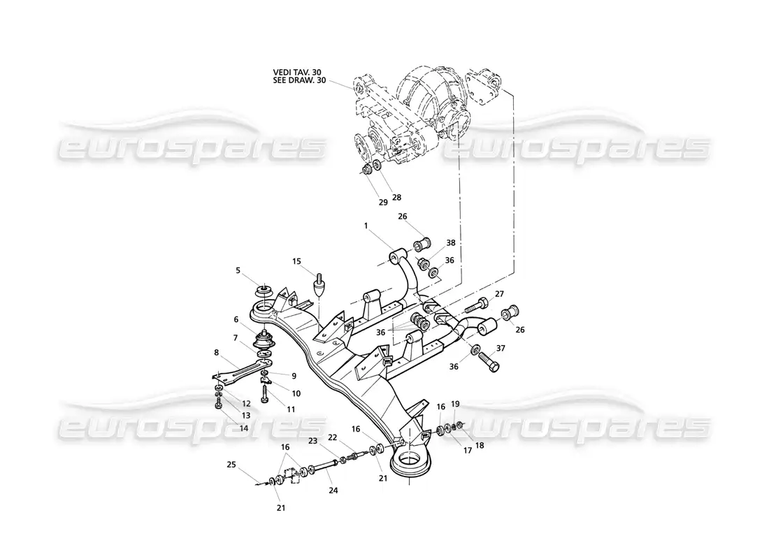 maserati qtp v8 evoluzione rear suspension parts diagram