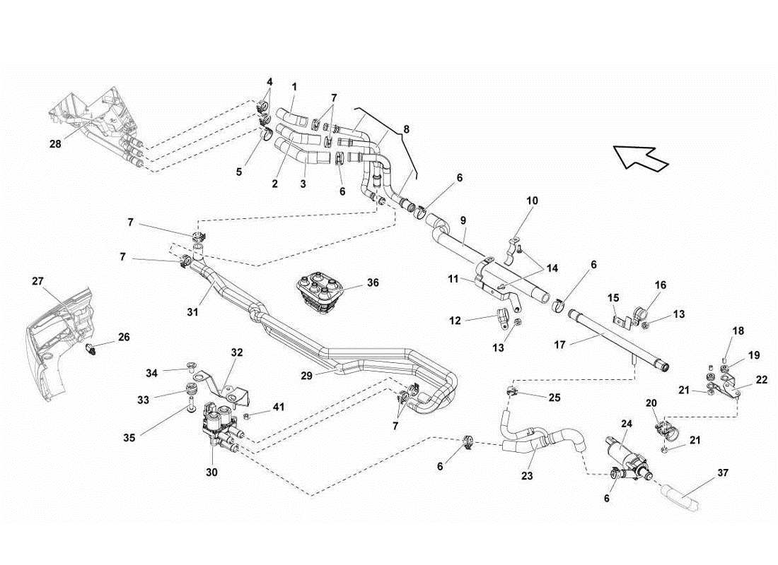 lamborghini gallardo lp560-4s update air conditioning system part diagram