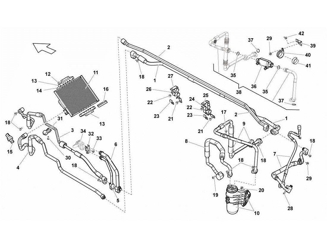 lamborghini gallardo lp570-4s perform air conditioning system parts diagram