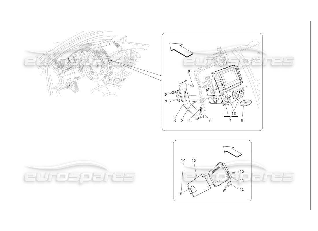 maserati qtp. (2007) 4.2 auto it system parts diagram