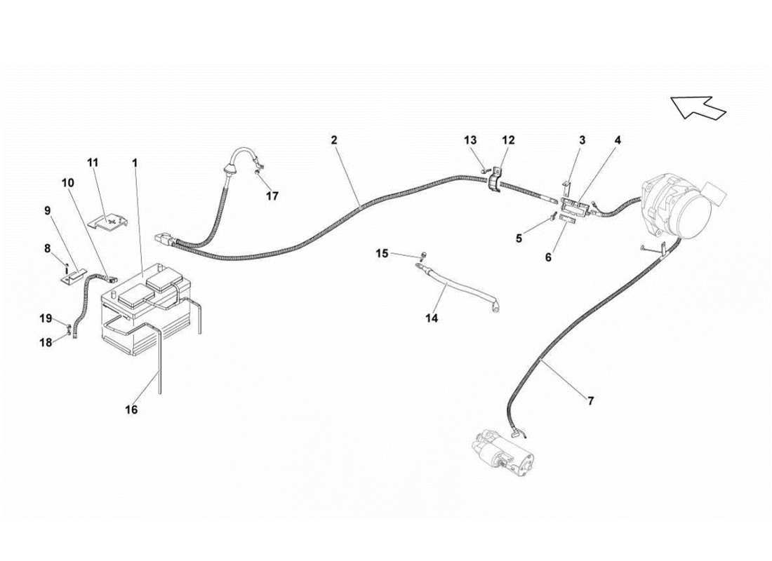 lamborghini gallardo lp560-4s update electrical system part diagram