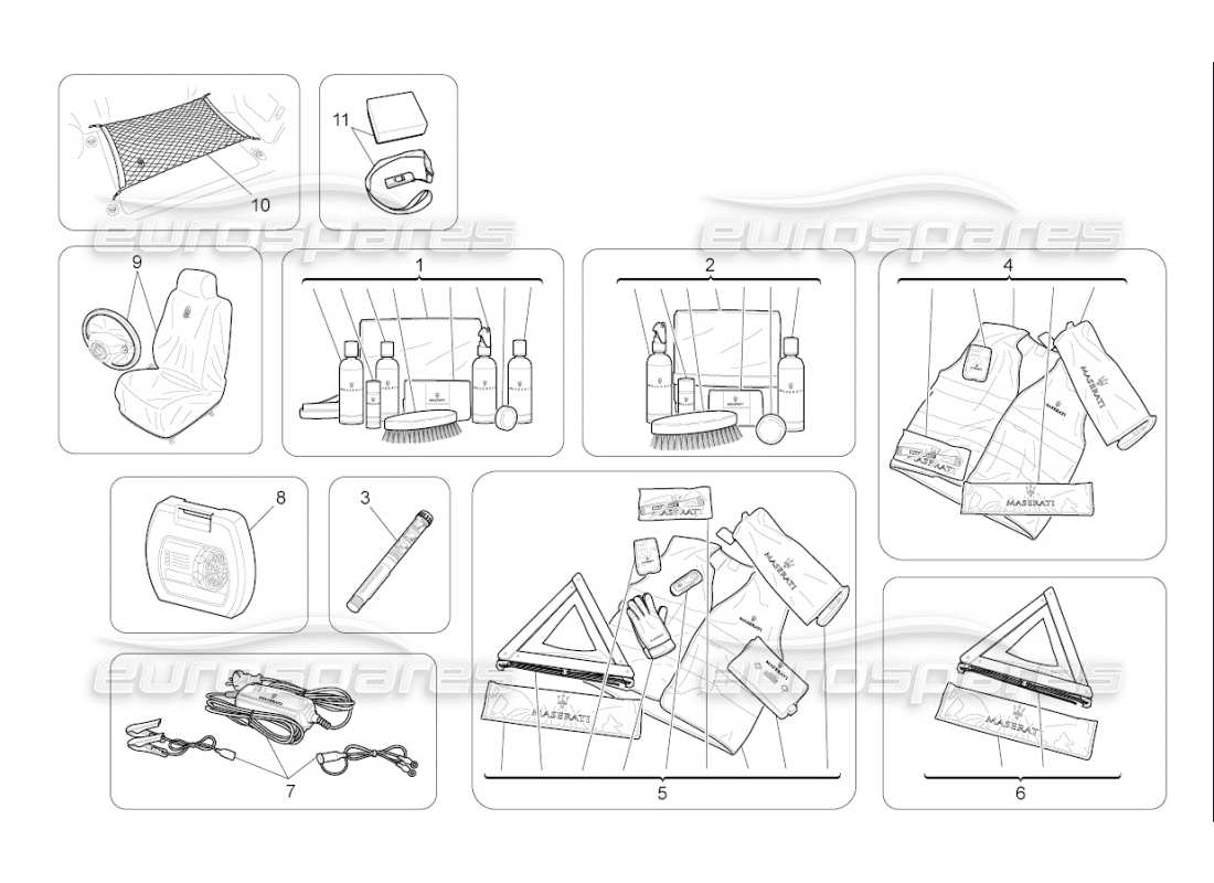 maserati qtp. (2008) 4.2 auto after market accessories parts diagram