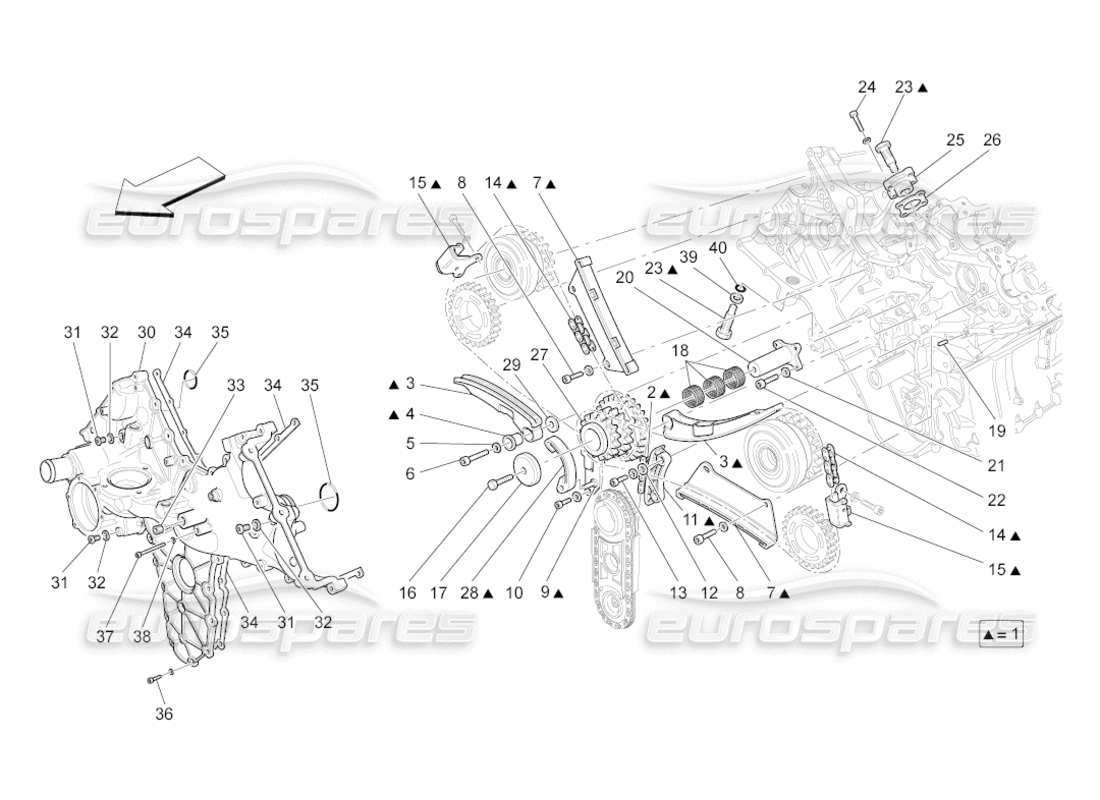 maserati grancabrio (2011) 4.7 timing parts diagram
