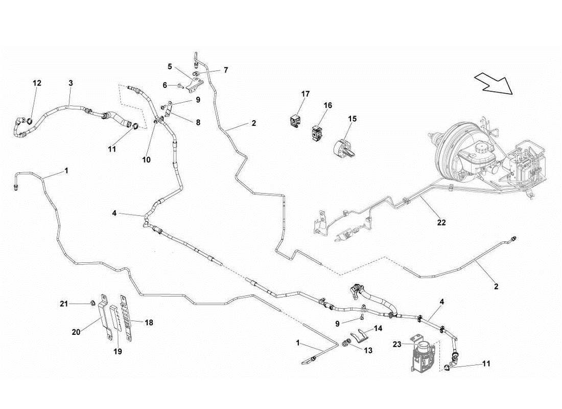 lamborghini gallardo lp560-4s update brake system part diagram