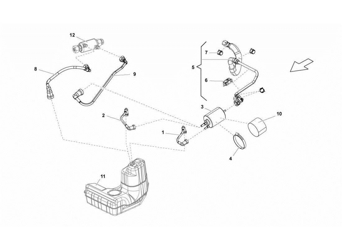 lamborghini gallardo sts ii sc fuel filter parts diagram